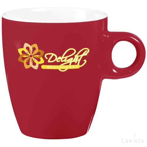 Coffeecup Wit/Rood