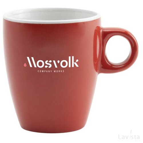 Coffeecup Wit/Rood