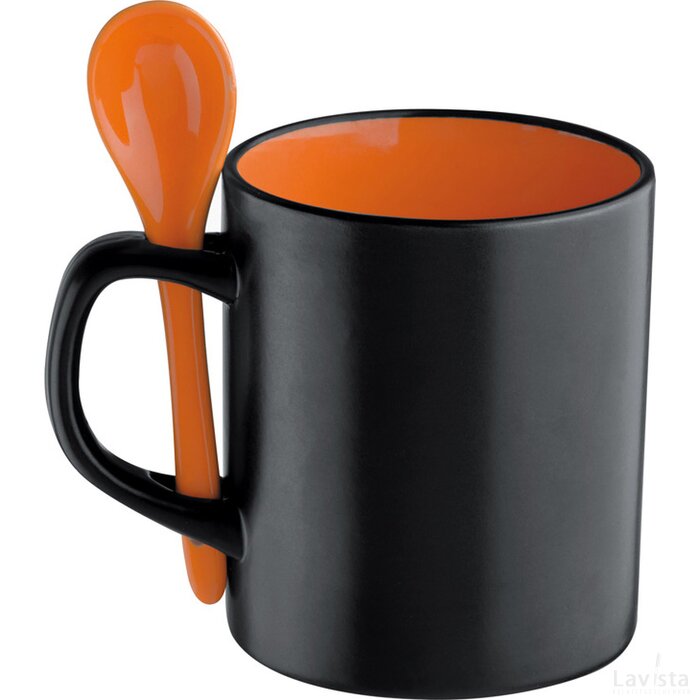 Porceleinen kop (300 ml) Wildermann oranje