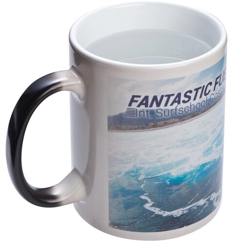 Mok colour changing Zwart 350 ml