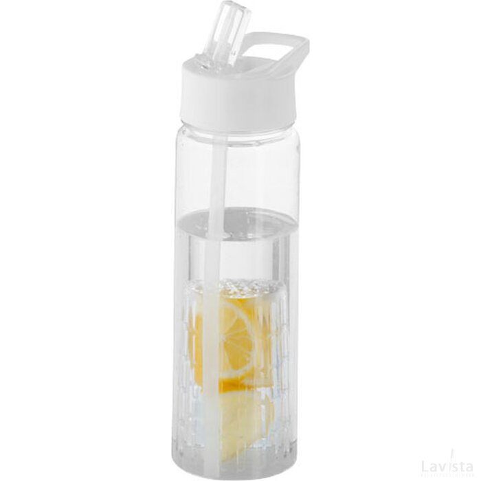 Tuttifrutti infuser drinkfles Transparant,Wit Transparant, Wit Transparant/Wit