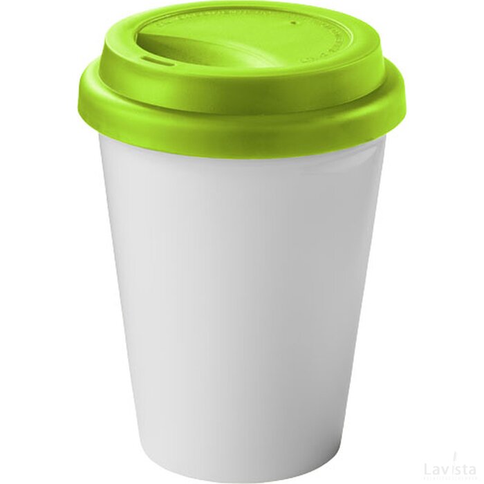 Zamzam geïsoleerde drinkbeker Wit,limegroen Wit, Limegroen