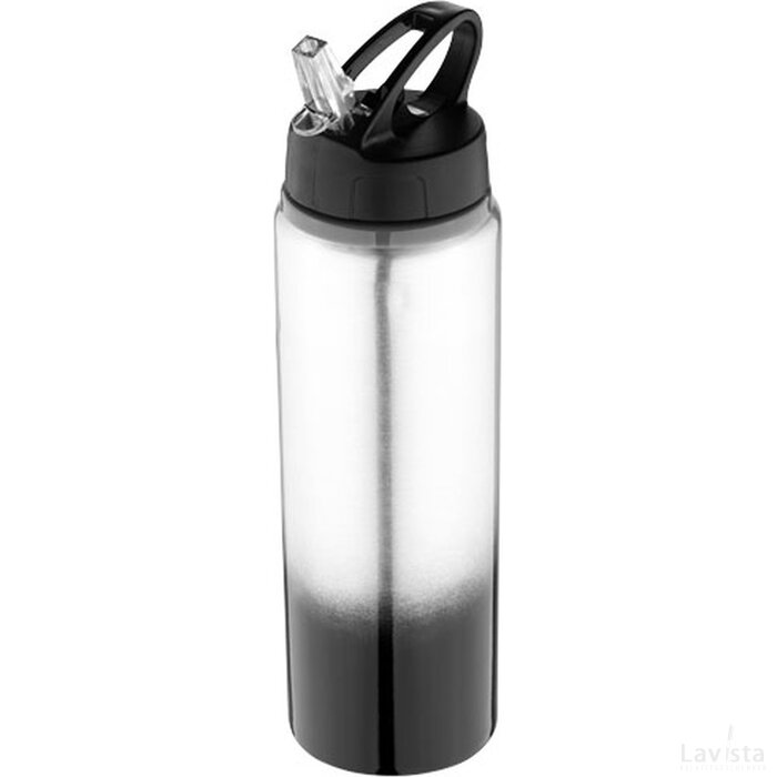 Gradient drinkfles Zwart,Zilver Zwart, Zilver