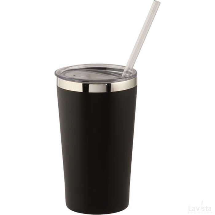 Thor koper vacuüm geïsoleerde drinkbeker Zwart