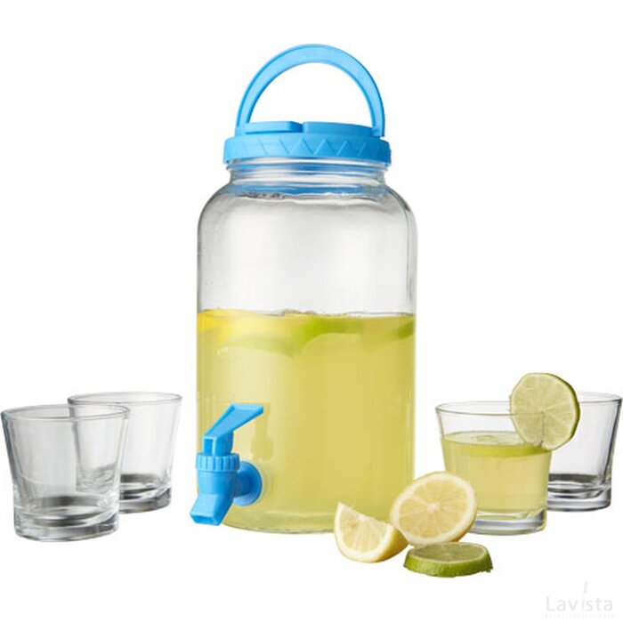 Festi 5 delige drink en dispenser set Transparant