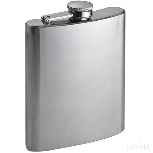 Heupfles Ziva grijs silvergrey zilvergrijs