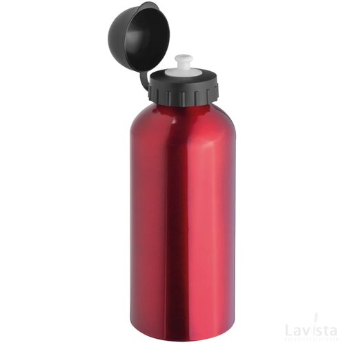 Metalen drinkfles, 600 ml Sassenberg rood