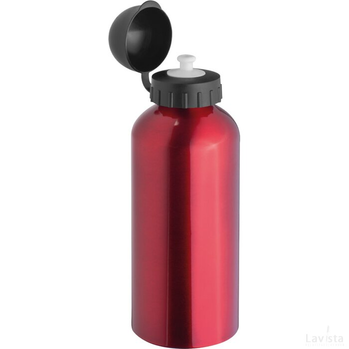 Metalen drinkfles, 600 ml Sassenberg rood