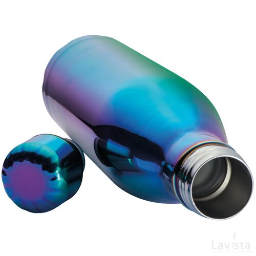 Drinkfles van RVS Pleystein multicolored meerkleurig