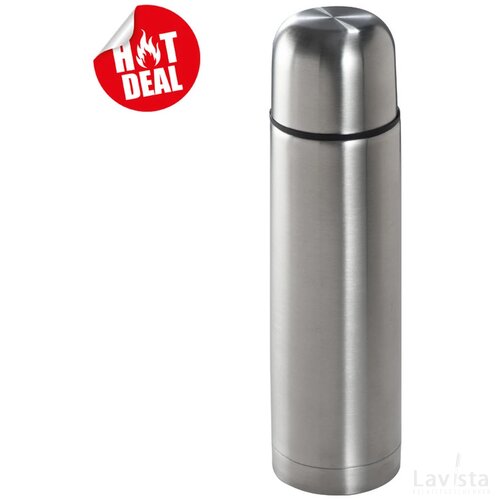 Dubbelwandige RVS - 0,5 L Ruhland grijs silvergrey zilvergrijs