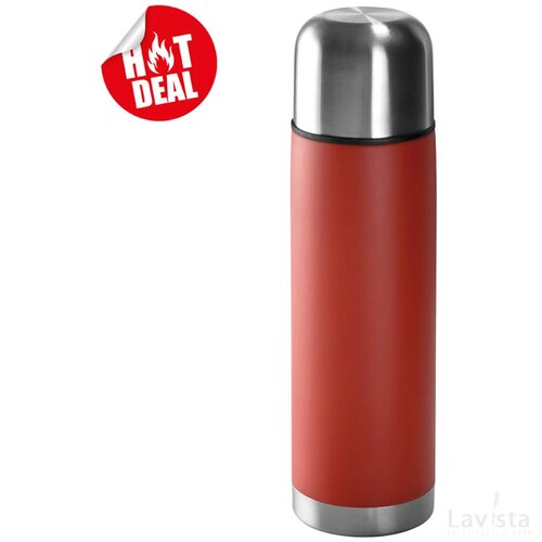 RVS isoleerkan- 0,5L Saalburg rood