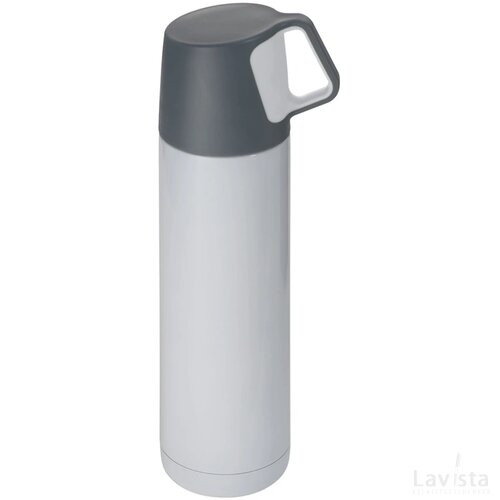 Thermosfles van RVS 500ml Querfurt wit