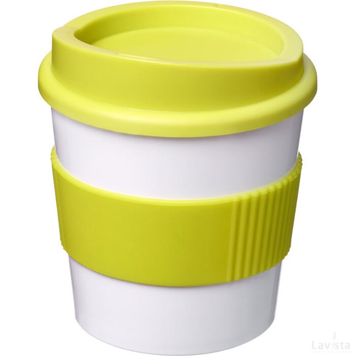 Americano® primo 250 ml beker met grip Wit,limegroen Wit,Lime Wit, Lime