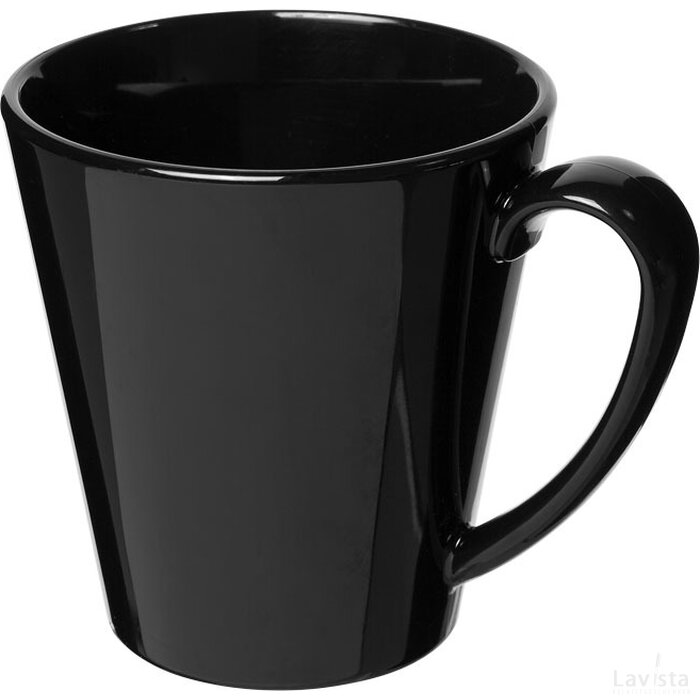 Supreme 350 ml kunststof mok Zwart