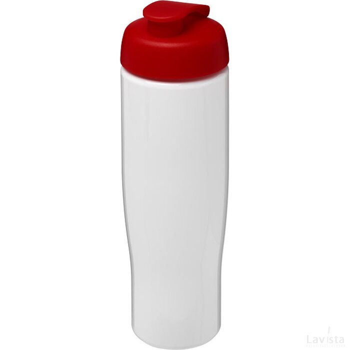 H2O Tempo® 700 ml sportfles met flipcapdeksel Wit,Rood Wit, Rood