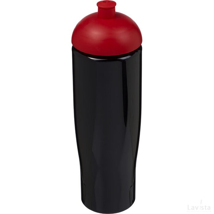 Tempo bidon met koepeldeksel | 700 ml Zwart, Rood Zwart/Rood