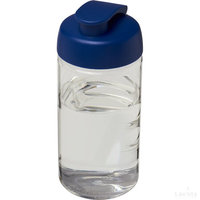 H2O Bop® 500 ml sportfles met flipcapdeksel Transparant,blauw Transparant, Blauw