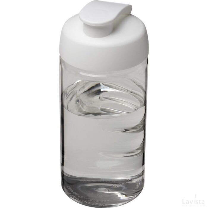 H2O Bop® 500 ml sportfles met flipcapdeksel Transparant,Wit Transparant, Wit