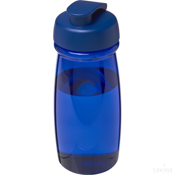H2O Pulse® 600 ml sportfles met flipcapdeksel blauw Blauw