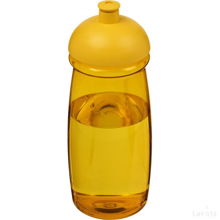 H2O Pulse® 600 ml bidon met koepeldeksel geel Geel