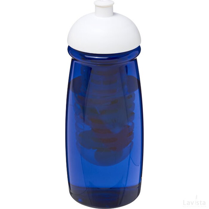 H2O Pulse® 600 ml bidon blauw, Wit Transparant blauw, Wit