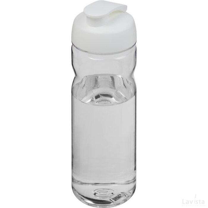 H2O Base Tritan™ 650 ml sportfles wit Transparant, Wit