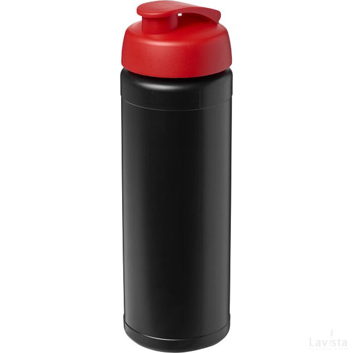 Baseline® Plus 750 ml sportfles met flipcapdeksel Zwart,Rood Zwart, Rood Zwart/Rood