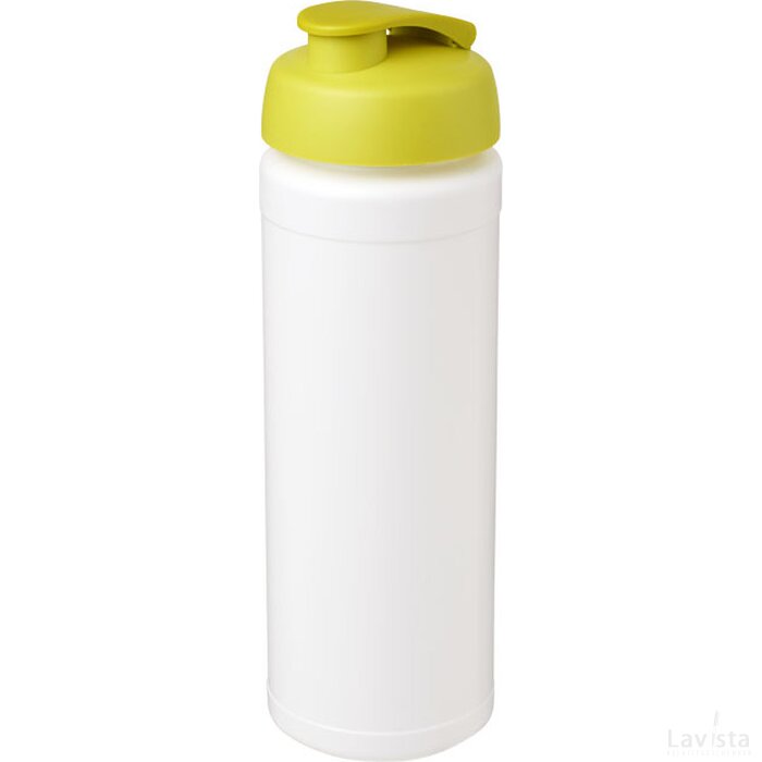 Sportfles met flipcapdeksel | 750 ml Wit, Lime Wit/Lime