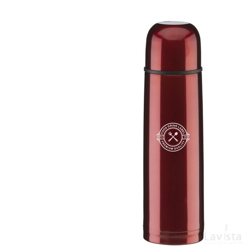 Thermocolour Thermosfles Metallic Rood