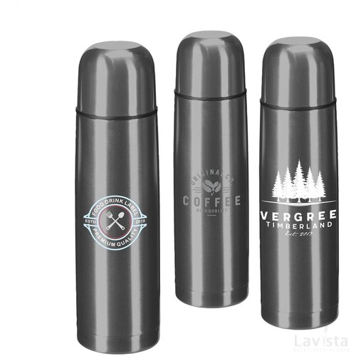 Thermocolour Thermosfles Gunmetal