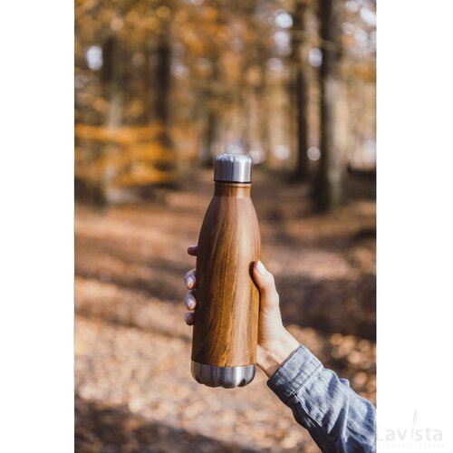 Topflask Wood 500 Ml Drinkfles Bruin