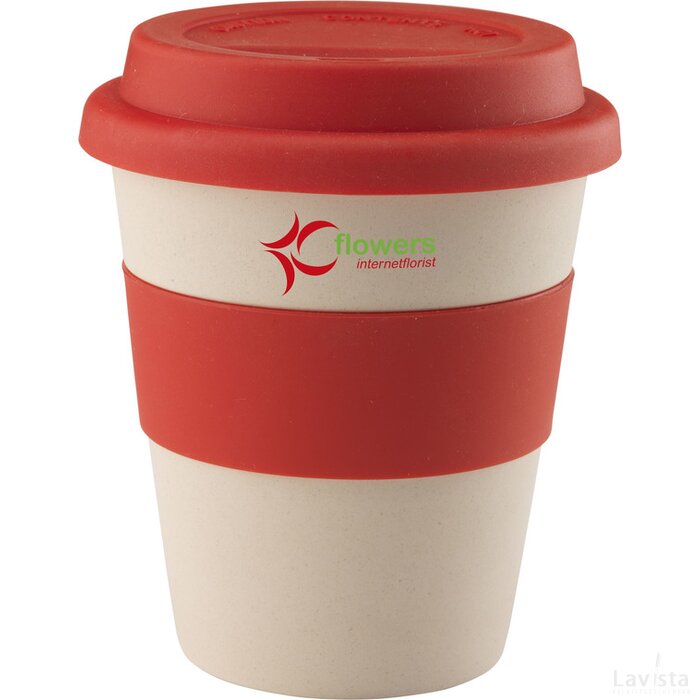 Eco Bamboo-To-Go Beker Rood