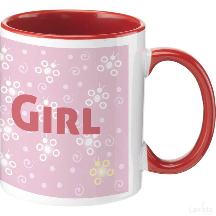 Full Colour Mug Colorato Rood