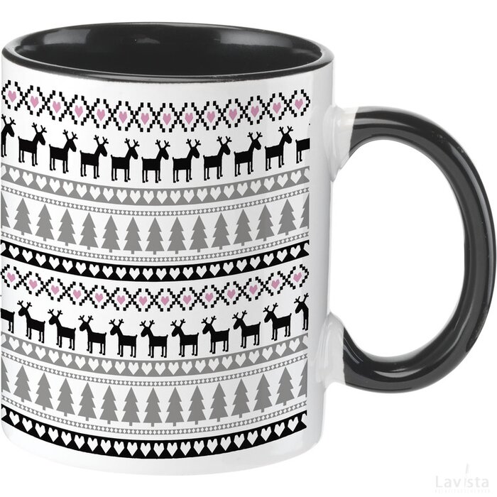 Full Colour Mug Colorato Zwart