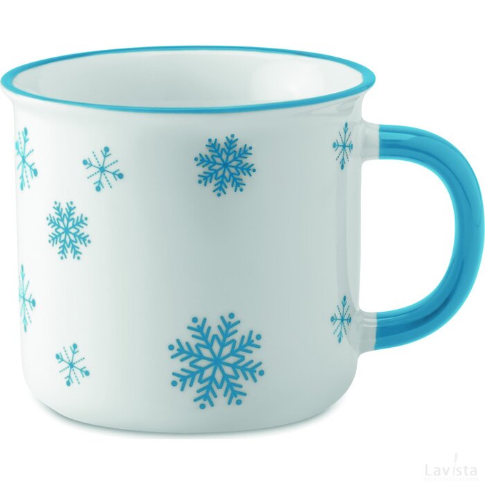 Keramische vintage beker Sondrio mug turquoise