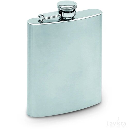 Heupfles 200 ml Slimmy flask mat zilver