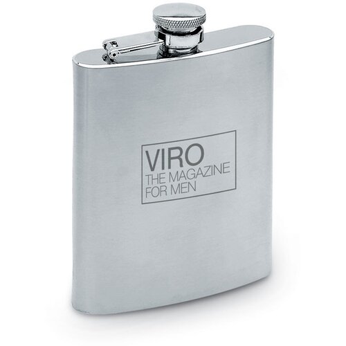 Heupfles Slimmy flask mat Zilver 200 ml