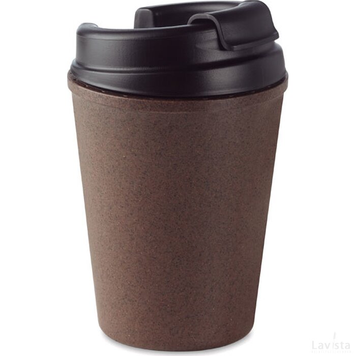 Dubbelwandige mok van koffie/pp Brazil bruin