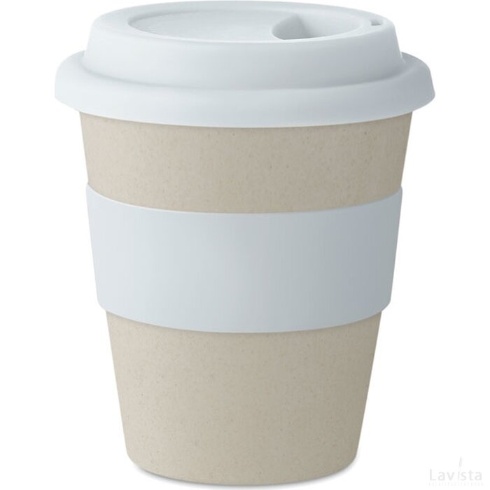 Drinkbeker van bamboe/ pp Astoria espresso beige