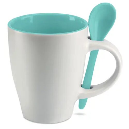 Mok met bijpassende lepel Blauw 250 ml