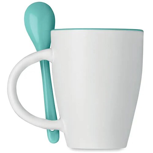 Mok met bijpassende lepel Blauw 250 ml
