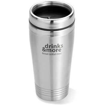 RVS reisbeker (400 ml) Zilver