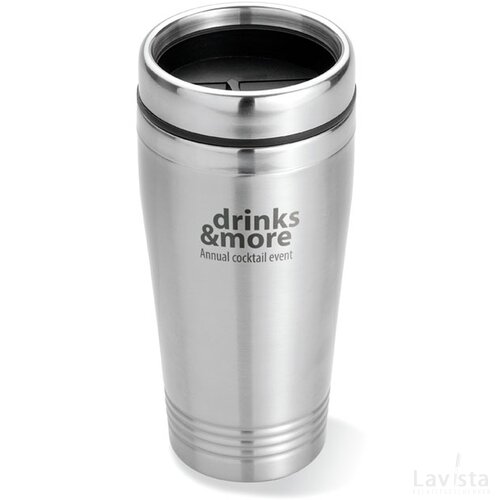RVS reisbeker (400 ml) Zilver