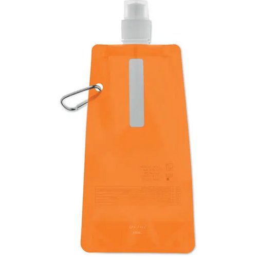 Opvouwbare drinkfles Gates transparant oranje