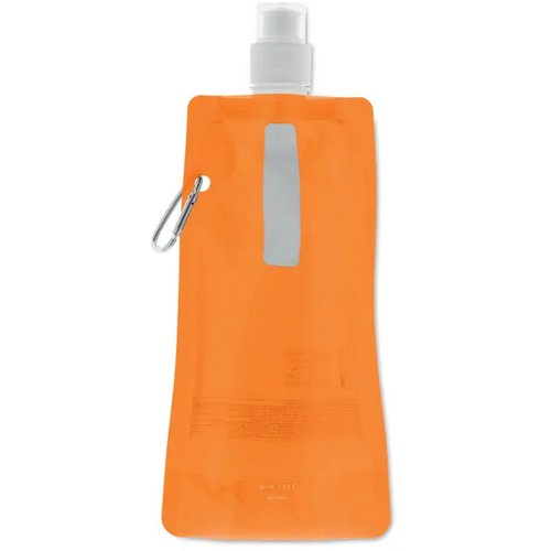 Opvouwbare drinkfles Gates transparant oranje