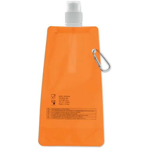 Opvouwbare drinkfles Gates transparant oranje