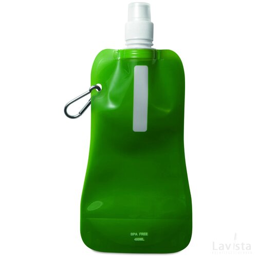 Opvouwbare drinkfles Gates transparant groen