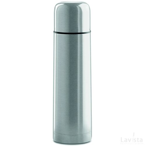 Dubbelwandige drinkfles 500ml Chan mat zilver