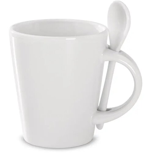 Sublimatie mok met lepel Wit
