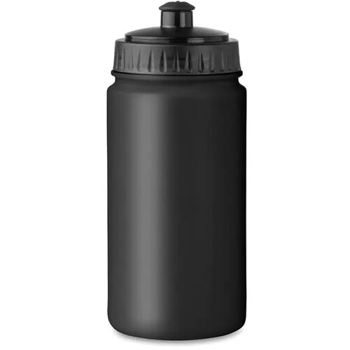 Kunststof drinkfles 500 ml Spot five zwart
